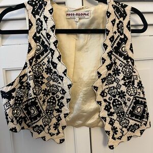 Free People Vintage Satin Vest
